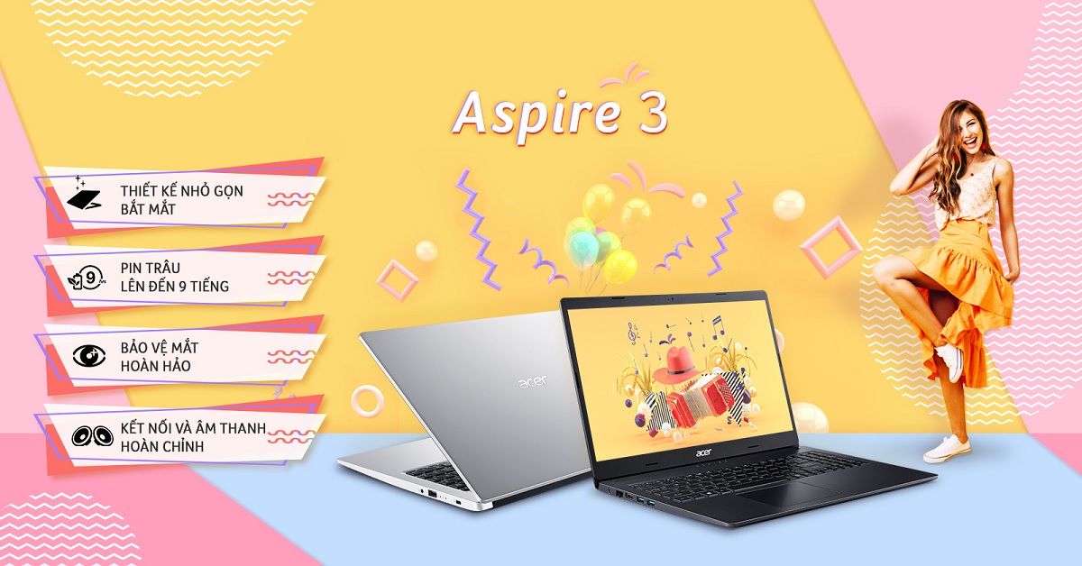 Acer Aspire 3 A315 56 59XY là chiếc laptop lý tưởng để bạn làm việc