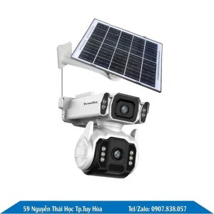 Camera IP Ai 2 mắt dùng Sim 4G Pin Lithium NLMT AoV, ProtectBox PH79SDU